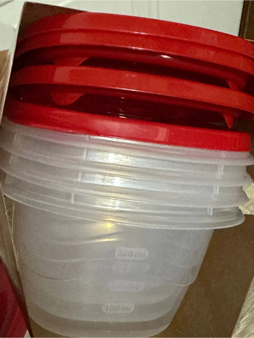 Rubbermaid Takealongs Set of 3 Rectangles 4 Cups/Set Of 4-2.1 Cups Deep Squares